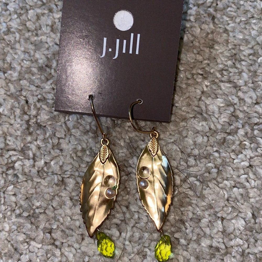 J-Jill gold dangle earrings